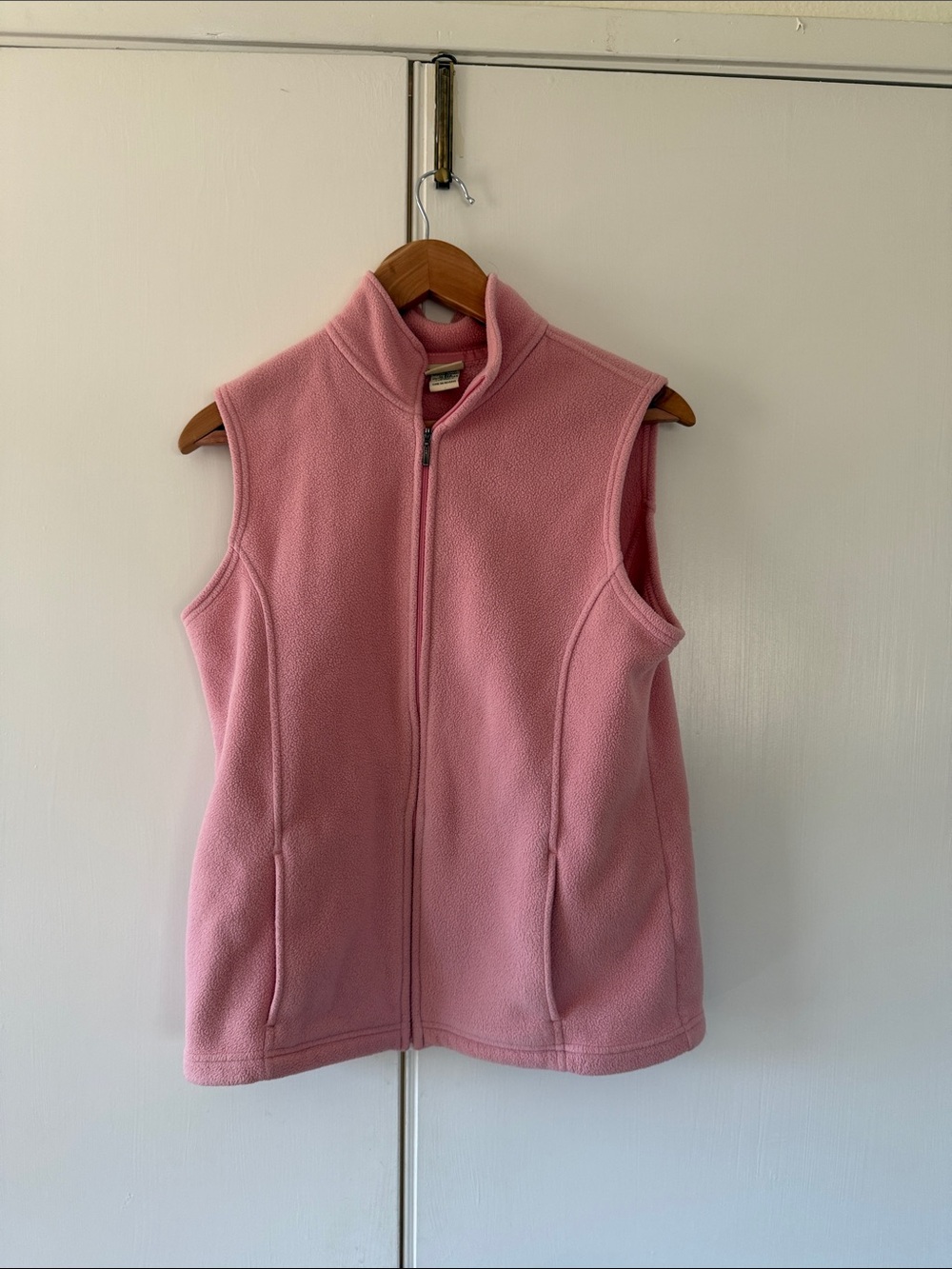 LL Bean Classic Fleece Vest, Pink, Medium